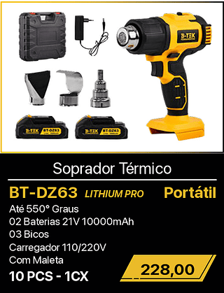 Soprador Térmico 10PCS R$228,00