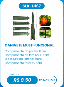 CANIVETE MULTIFUNCIONAL UNID. CX: R$ 9,50 PCS/CX: 240