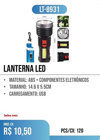 LANTERNA led 120pç=10,5$