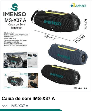 Caixa de som R$243 PC/CX 8
