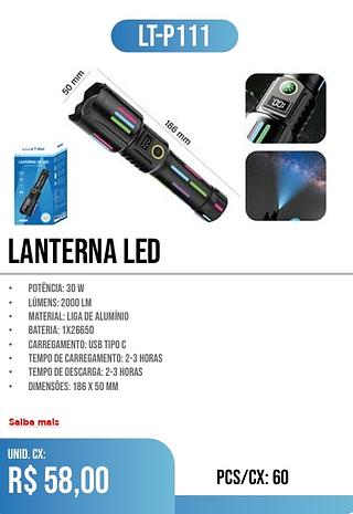 LANTERNA LED 60PÇ=58$