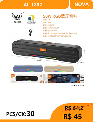 CAIXA DE SOM PCS/CX:30 R$45