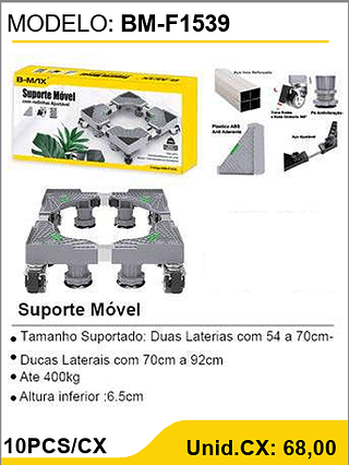 Suporte Móvel 10PCS/CX Unid.CX: 68,00