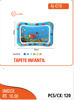 TAPETE INFANTIL UNID.CX:RS 10.00 PCS/CX:120