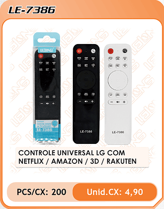 CONTROLE UNIVERSAL LG COM NETFLIX / AMAZON / 3D / RAKUTEN 200PÇ=4,9$