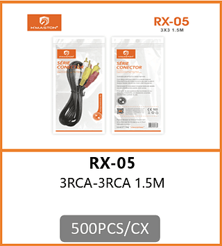 CABO 3RCA-3RCA 1.5M 500PCS/CX R$:3,12
