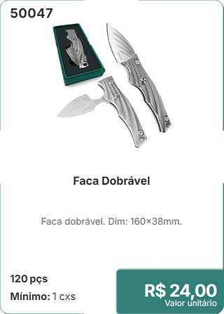 Faca Dobrável 120 pçs $ 24.00