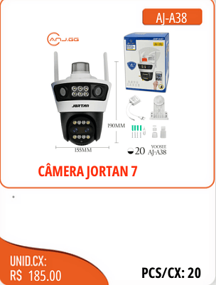 YOOSEE CAMERA JORTAN 7 UNID.CX:RS 185.00 PCS/CX:20
