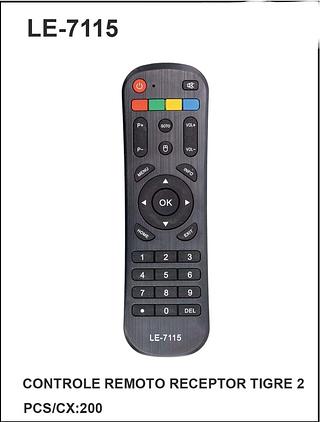 CONTROLE REMOTO RECEPTOR TIGRE 2/V11