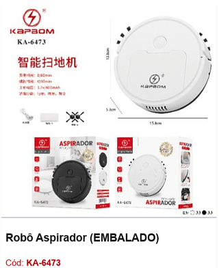 Robô Aspirador R$ 32,4 PCS/CX: 66