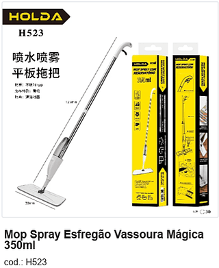 Mop Spray Esfregão Vassoura Mágica R$ 27 PC/CX:30