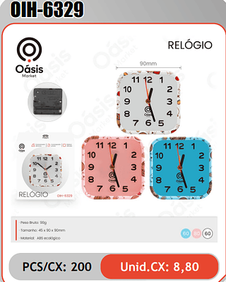 RELOGIO PCS/CX: 200 Unid.CX: 8,80