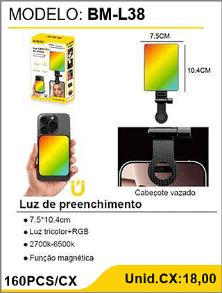 Luz de preenchimento 160PCS/CX Unid.CX:18,00