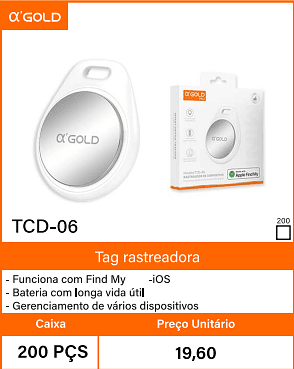 Tag rastreadora - Caixa 200 PCS Preco Unitario 19,60