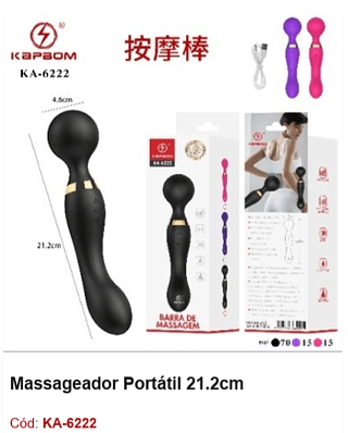 Massageador Portátil 21.2cm R$ 24,3 PCS/CX: 100