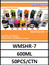 600ML UNID. CX: R$ 20,00 PCS/CX: 50