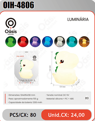LUMINARIA PCS/CX: 80 Unid.CX: 24,00