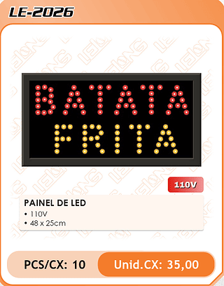 PAINEL DE LED 10pç=35$