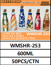 600ML UNID. CX: R$ 25,00 PCS/CX: 50