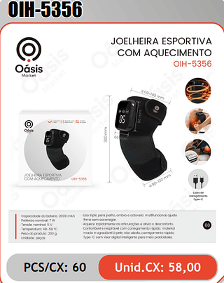 JOELHEIRA ESPORTIVACOM AQUECIMENTO PCS/CX: 60 Unid.CX: 58,00