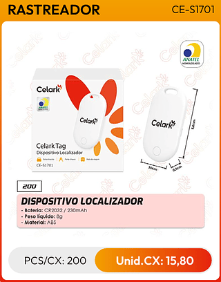 DISPOSITIVO LOCALIZADOR PCS/CX: 200 Unid.CX: 15,80
