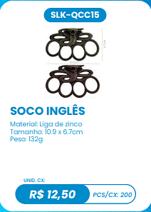 SOCO INGLÊS UNID. CX: R$ 12,50 PCS/CX: 200
