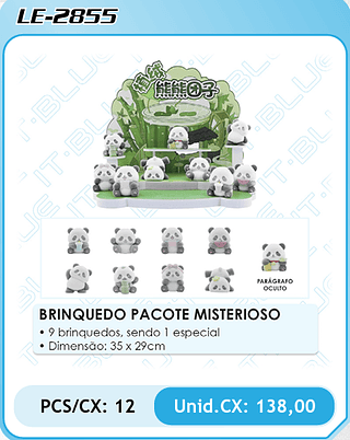 BRINQUEDO PACOTE MISTERIOSO PCS/CX: 12 Unid.CX: 138,00