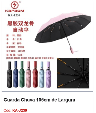 Guarda Chuva 105cm de Largura R$ 18 PCS/CX:60