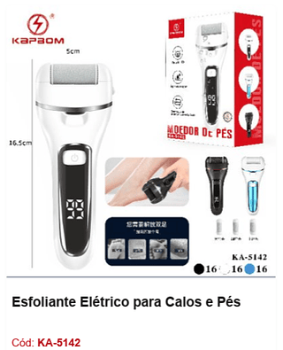 Esfoliante Elétrico para Calos e Pés R$ 43,2 PCS/CX: 48