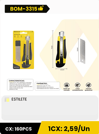 ESTILETE CX: 160PCS 1CX: 2,59/Un