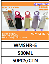 500ML UNID. CX: R$ 24,00 PCS/CX: 50