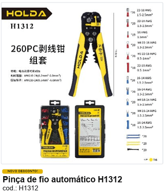 Pinça de fio automático R$ 47,7 PC/CX:16