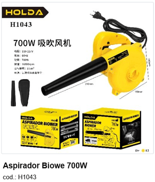 Aspirador Biowe 700W R$ 78,3 PC/CX:12