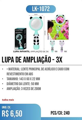 lupa de ampliação - 3x 240PÇ=6,50$