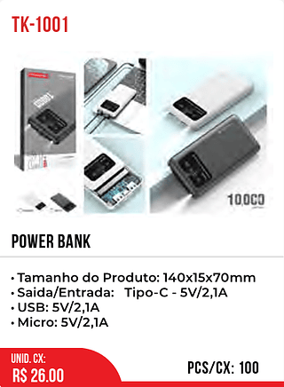 Power Bank 100pç=26$