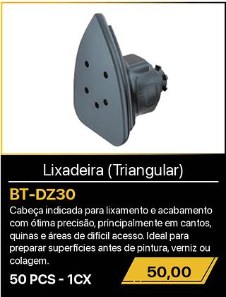 Lixadeira (Triangular) 50PCS R$50,00