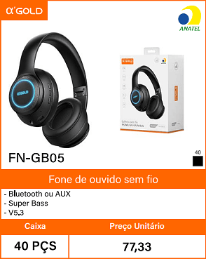 Fone de ouvido sem fio - Caixa 40 PCS Preco Unitario 77,33