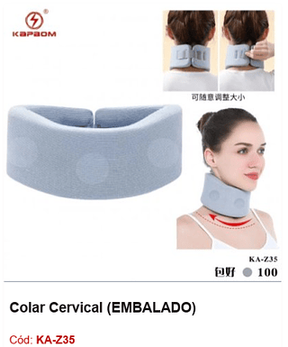 Colar Cervical R$13,5 PCS/CX: 100
