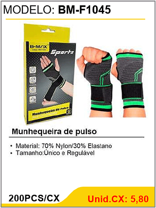 Munhequeira de pulso 200PCS/CX Unid.CX: 5,80