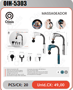 MASSAGEADOR PCS/CX: 20 Unid.CX: 49,00