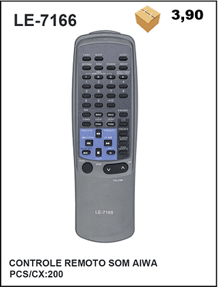 CONTROLE REMOTO SOM AIWA 200pç=3,9$