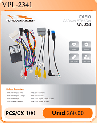 CABO PARA MULTIMIDIA PCS/CX:100 Unid:260.00
