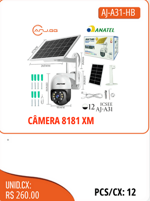 ICSEE CAMERA 8181 XM UNID.CX:RS 260.00 PCS/CX:12