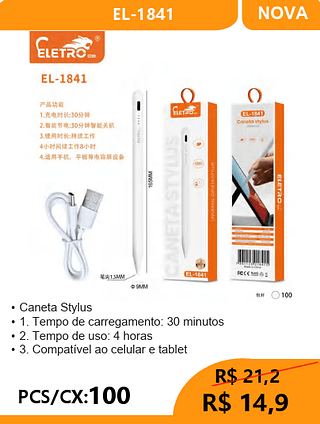 Caneta Stylus PCS/CX:100 R$14,9