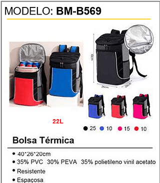 Bolsa Térmica 60PCS/CX Unid.CX:28,00
