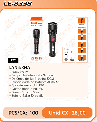 LANTERNA 100PÇ=28$