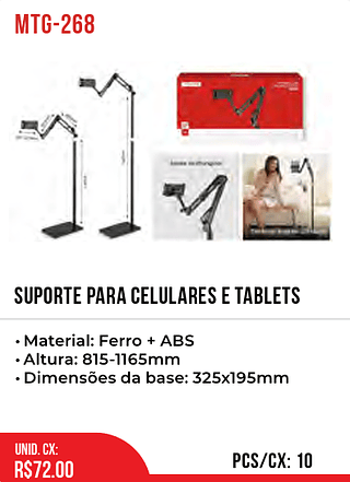 Suporte Para Celulares E Tablets 10pç=72$