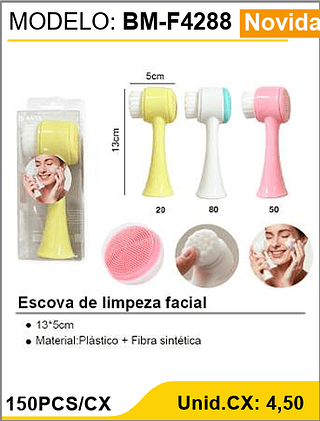 Escova de limpeza facial 150PCS Unid.CX: 4,50