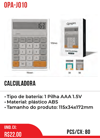 Calculadora 80pç=22$