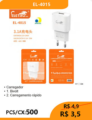 FONTE USB PCS/CX:500 R$3,5